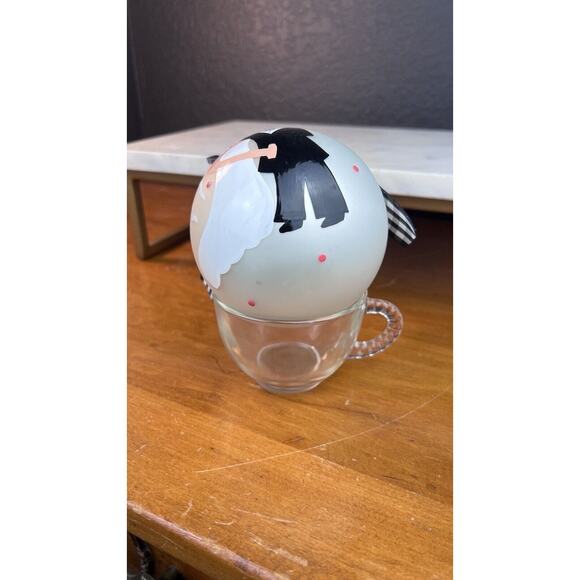 Coton Colors Just Married Hand-painted Glass Ornament. 4" 2009 - Picture 7 of 7